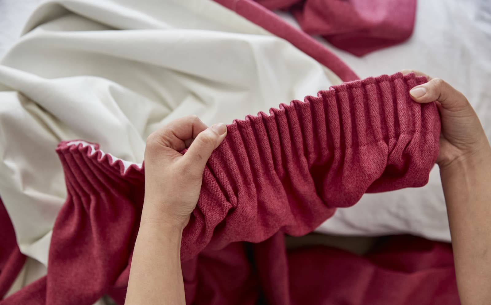 Stitched How To Hang A Pencil Pleat Curtain